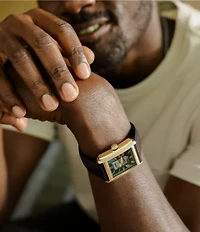 Fossil Men's Carraway Automatic Croco Leather Strap Watch