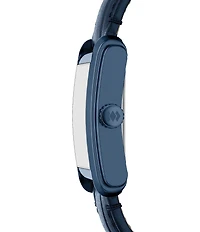 Fossil Men's Carraway Quartz Three-Hand Navy Croco Leather Strap Watch