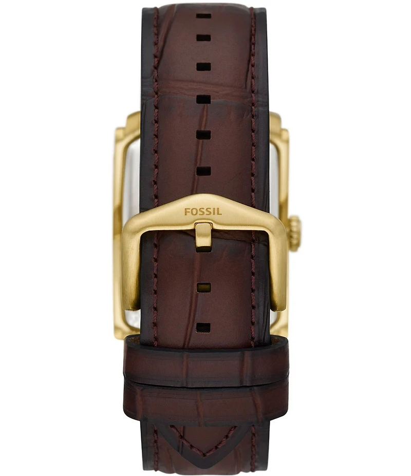 Fossil Men's Carraway Three Hand Croco Leather Watch