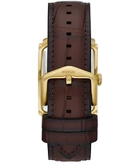 Fossil Men's Carraway Three Hand Croco Leather Watch