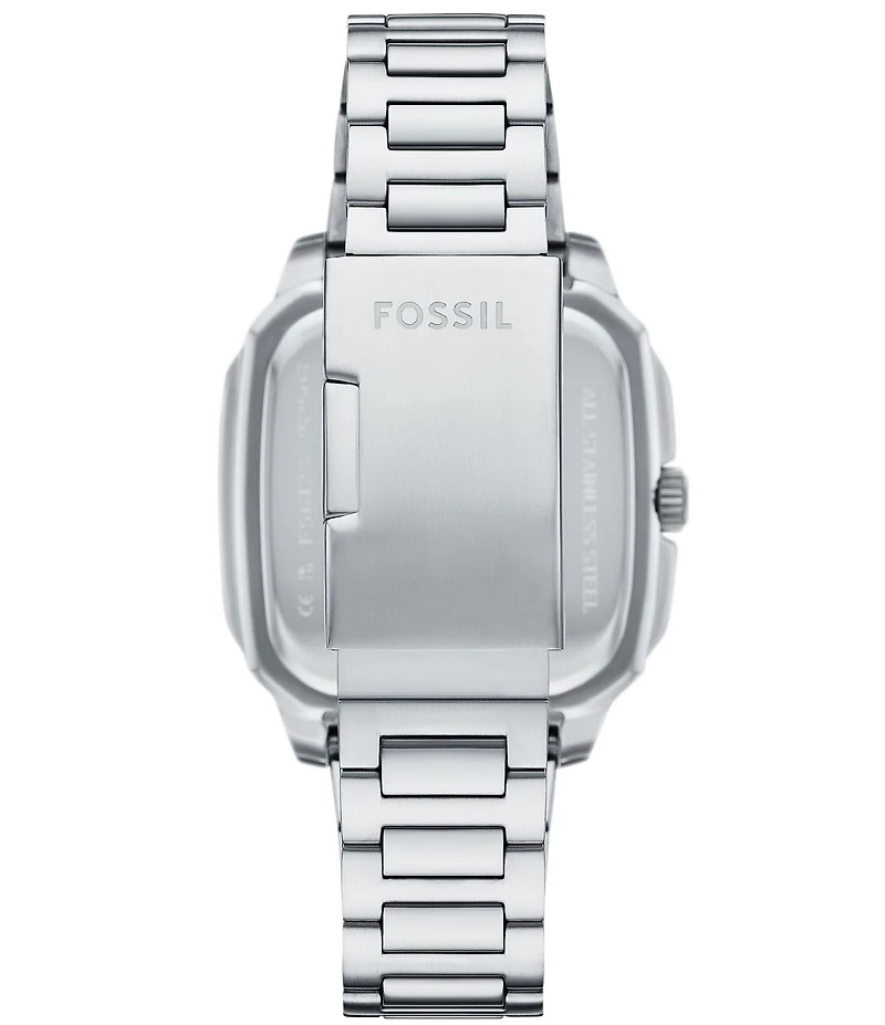 Fossil Men's Crosby Three-Hand Date Stainless Steel Bracelet Watch