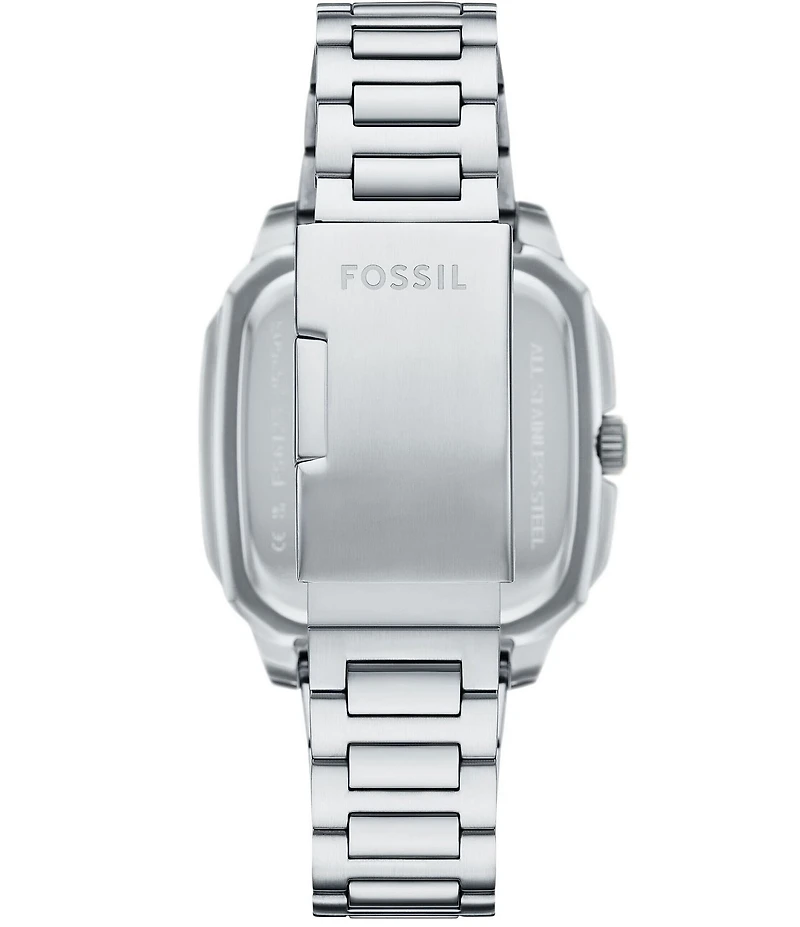 Fossil Men's Crosby Three-Hand Date Stainless Steel Bracelet Watch