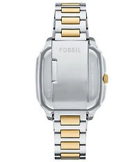 Fossil Men's Crosby Three-Hand Date Two Tone Stainless Steel Bracelet Watch