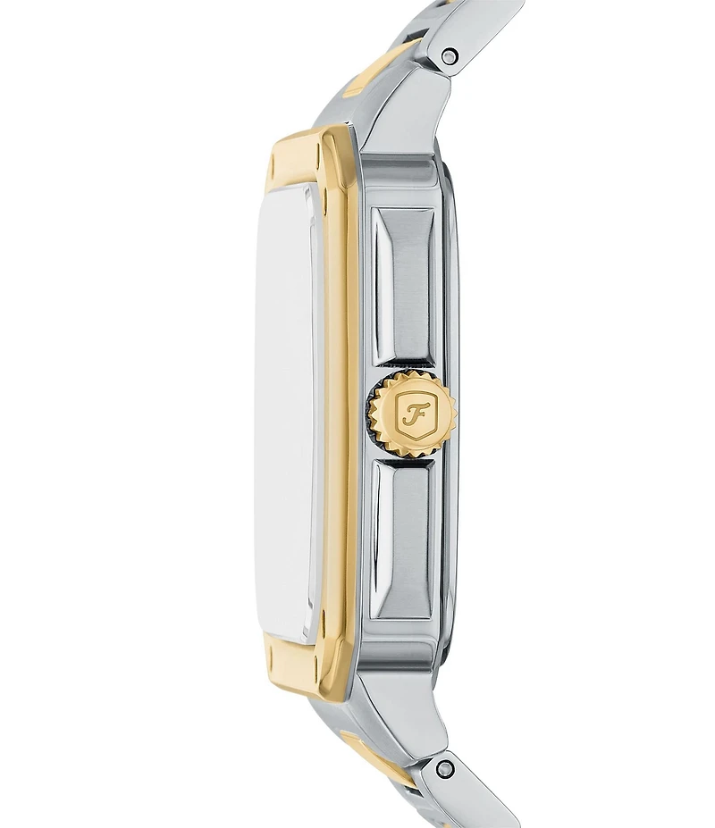 Fossil Men's Crosby Three-Hand Date Two Tone Stainless Steel Bracelet Watch