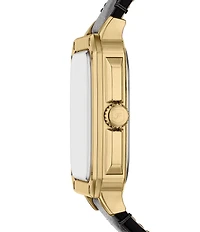 Fossil Men's Crosby Three-Hand Leather Strap Watch