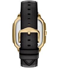 Fossil Men's Crosby Three-Hand Leather Strap Watch