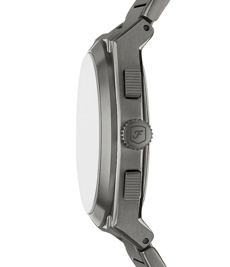 Fossil Men's Everett Chronograph Gunmetal Tone Stainless Steel Bracelet Watch