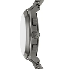Fossil Men's Everett Chronograph Gunmetal Tone Stainless Steel Bracelet Watch