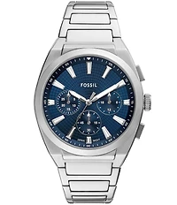 Fossil Men's Everett Chronograph Stainless Steel Bracelet Watch