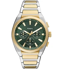 Fossil Men's Everett Chronograph Stainless Steel Bracelet Watch