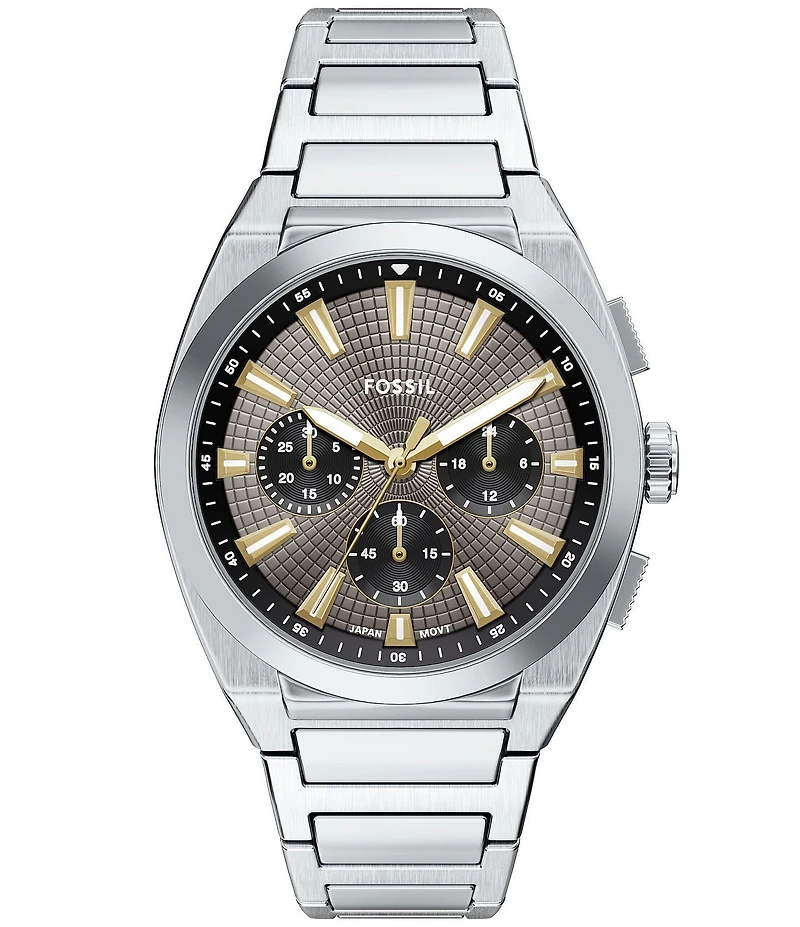Fossil Men's Everett Quartz Chronograph Stainless Steel Bracelet Watch