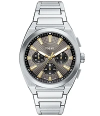 Fossil Men's Everett Quartz Chronograph Stainless Steel Bracelet Watch