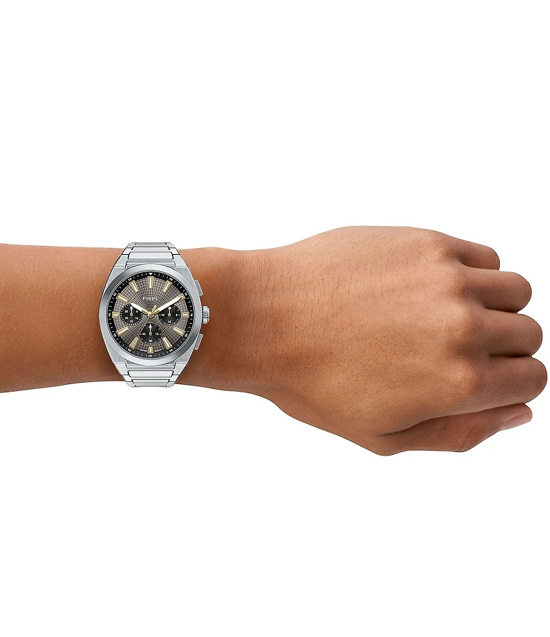 Fossil Men's Everett Quartz Chronograph Stainless Steel Bracelet Watch