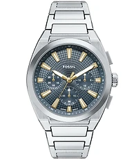 Fossil Men's Everett Quartz Chronograph Stainless Steel Bracelet Watch
