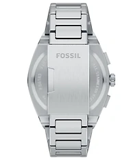 Fossil Men's Everett Quartz Chronograph Sunray Dial Stainless Steel Bracelet Watch
