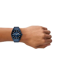 Fossil Men's Everett Quartz Three-Hand Navy Stainless Steel Bracelet Watch