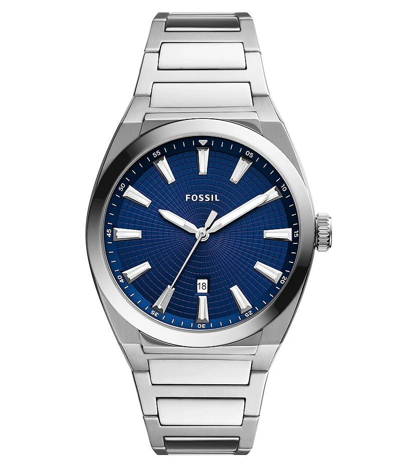 Fossil Men's Everett Three-Hand Date Stainless Steel Watch