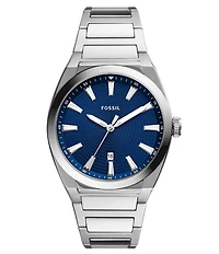 Fossil Men's Everett Three-Hand Date Stainless Steel Watch
