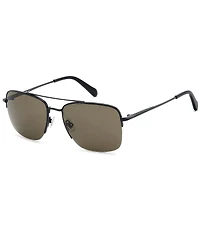 Fossil Men's FOS2164 57mm Rectangle Sunglasses