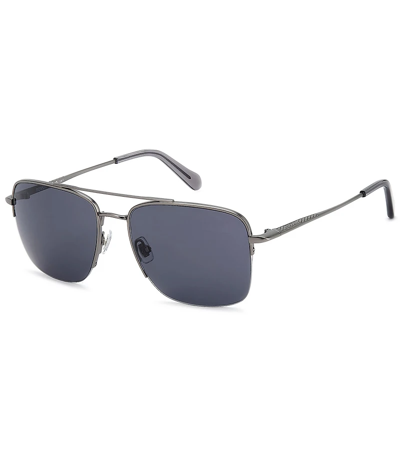 Fossil Men's FOS2164 57mm Rectangle Sunglasses