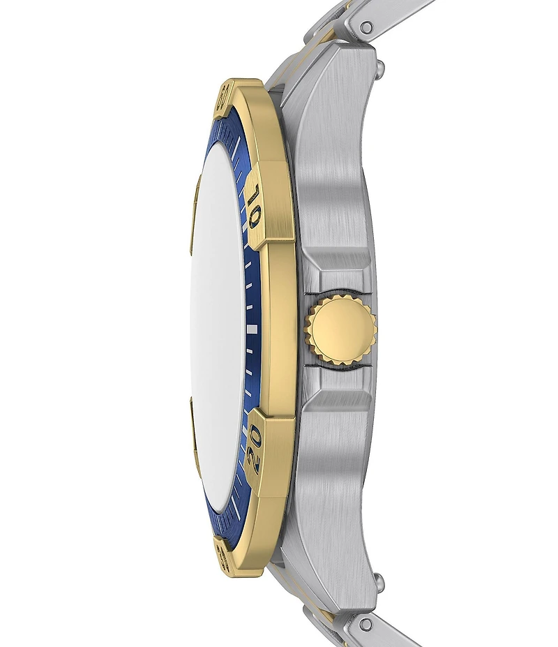 Fossil Men's Garrett Chronograph Two Tone Stainless Steel Bracelet Watch