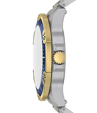 Fossil Men's Garrett Chronograph Two Tone Stainless Steel Bracelet Watch