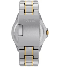 Fossil Men's Garrett Chronograph Two Tone Stainless Steel Bracelet Watch