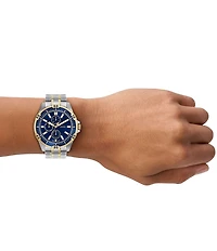 Fossil Men's Garrett Chronograph Two Tone Stainless Steel Bracelet Watch
