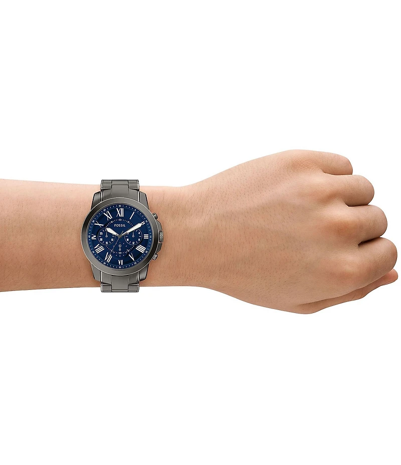 Fossil Men's Grant Quartz Chronograph Stainless Steel Bracelet Watch