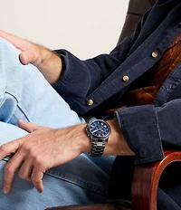 Fossil Men's Grant Quartz Chronograph Stainless Steel Bracelet Watch