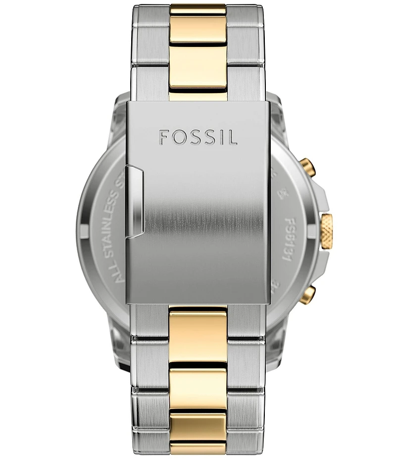 Fossil Men's Grant Quartz Chronograph Stainless Steel Bracelet Watch