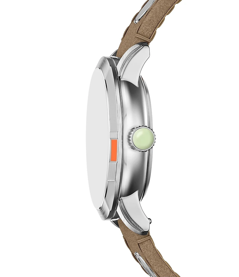 Fossil Men's Limited Edition Star Wars Grogu Neutra Quartz Three-Hand Leather Strap Watch Set