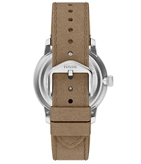Fossil Men's Limited Edition Star Wars Grogu Neutra Quartz Three-Hand Leather Strap Watch Set