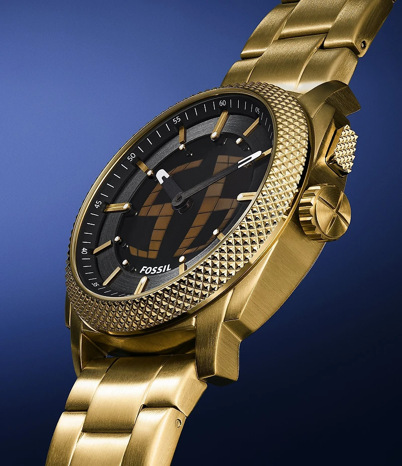 Fossil Men's Machine Big Tic Ana-Digi Stainless Steel Bracelet Watch