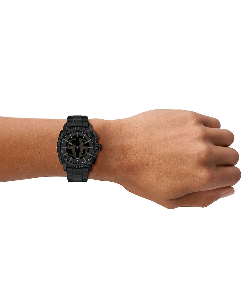 Fossil Men's Machine Big Tic Ana-Digi Stainless Steel Bracelet Watch