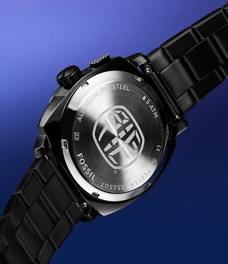 Fossil Men's Machine Big Tic Ana-Digi Stainless Steel Bracelet Watch