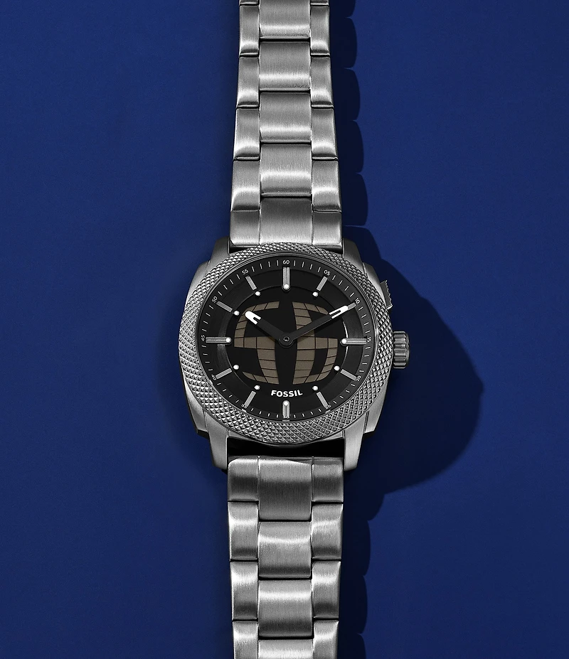 Fossil Men's Machine Big Tic Ana-Digi Stainless Steel Bracelet Watch