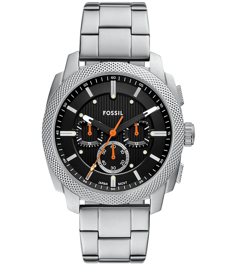 Fossil Men's Machine Quartz Chronograph Stainless Steel Bracelet Watch