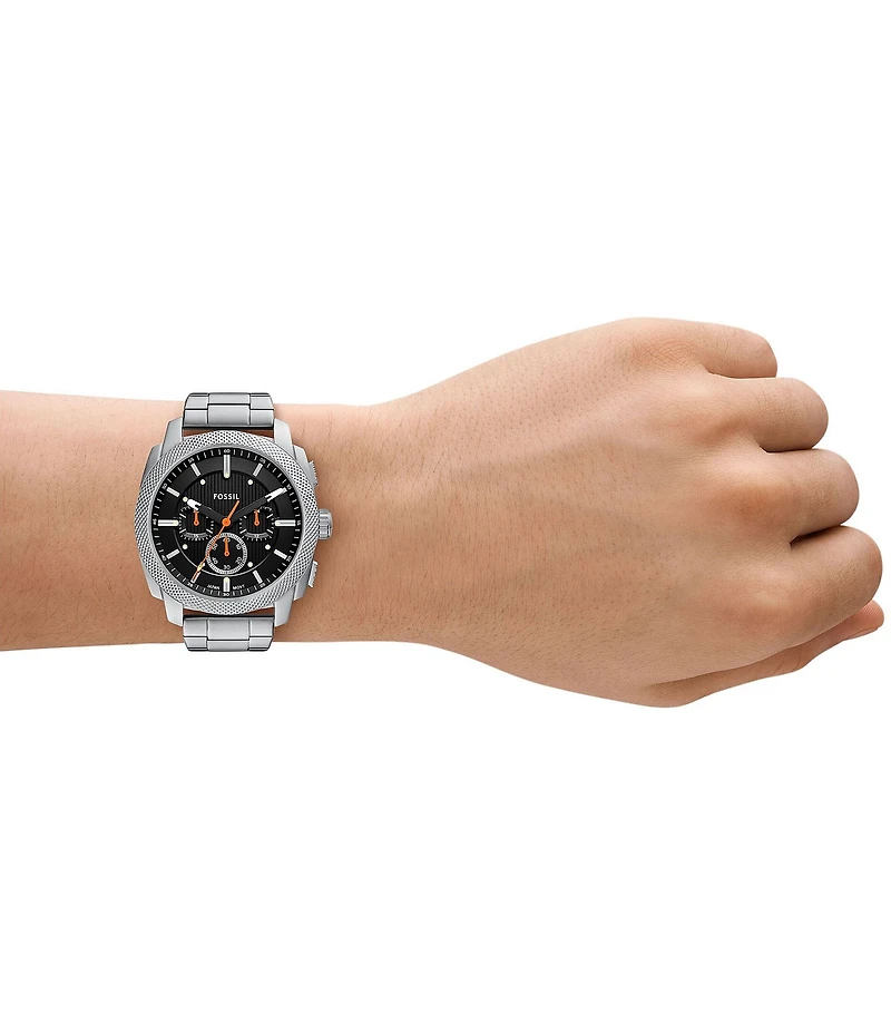 Fossil Men's Machine Quartz Chronograph Stainless Steel Bracelet Watch