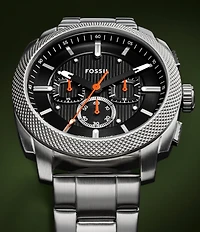 Fossil Men's Machine Quartz Chronograph Stainless Steel Bracelet Watch