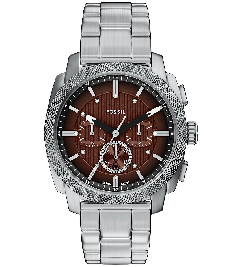 Fossil Men's Machine Quartz Chronograph Stainless Steel Bracelet Watch