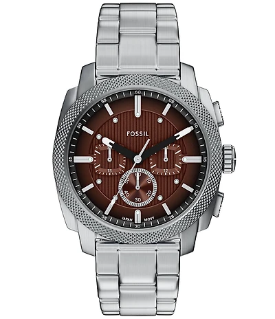 Fossil Men's Machine Quartz Chronograph Stainless Steel Bracelet Watch