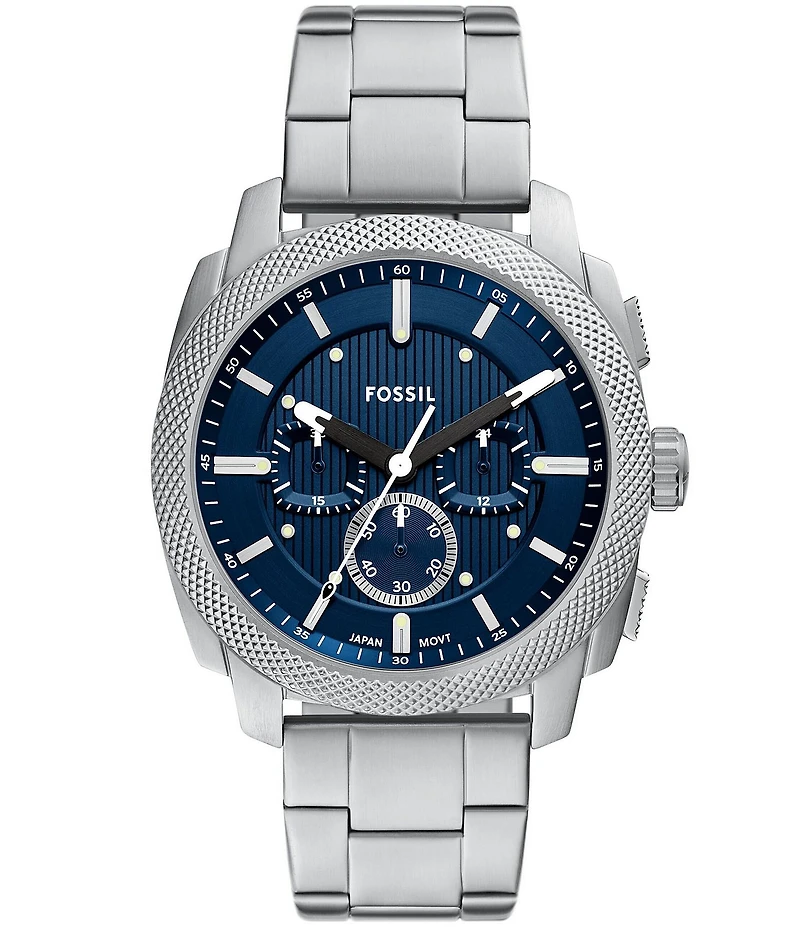Fossil Men's Machine Quartz Chronograph Stainless Steel Bracelet Watch