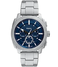 Fossil Men's Machine Quartz Chronograph Stainless Steel Bracelet Watch