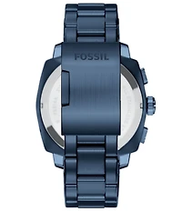 Fossil Men's Machine Quartz Chronograph Navy Stainless Steel Bracelet Watch
