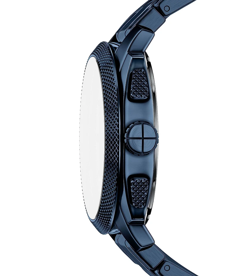 Fossil Men's Machine Quartz Chronograph Navy Stainless Steel Bracelet Watch