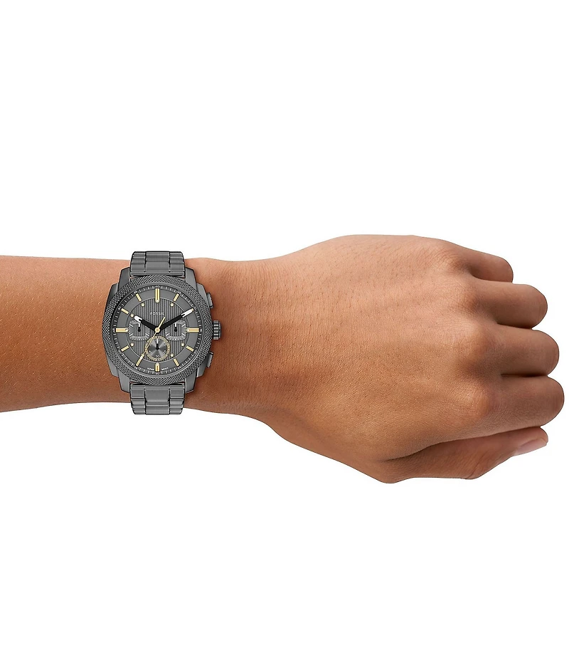 Fossil Men's Machine Quartz Chronograph Stainless Steel Bracelet Watch