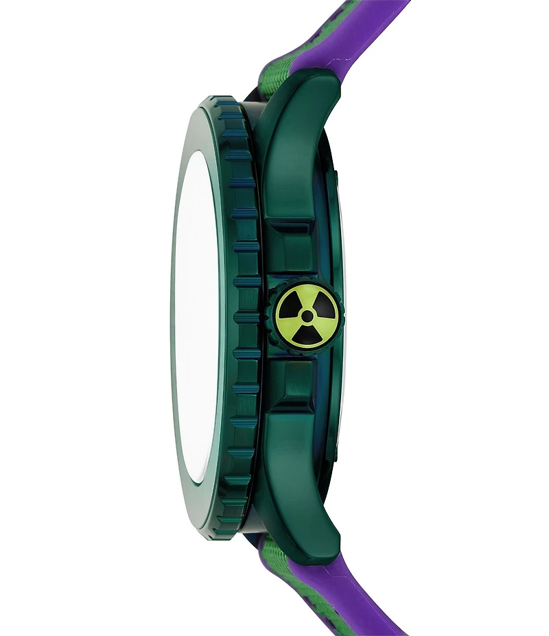 Fossil Men's Marvel x Fossil Limited-Edition Incredible Hulk Automatic Silicone Strap Watch