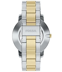 Fossil Men's Minimalist Quartz Three-Hand Stainless Steel Bracelet Watch