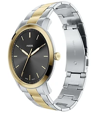 Fossil Men's Minimalist Quartz Three-Hand Stainless Steel Bracelet Watch